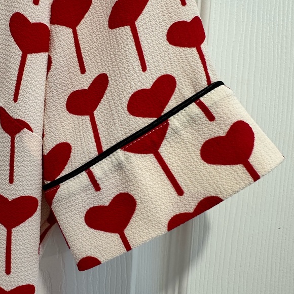 Top shop Red Heart dress with black piping - Picture 11 of 12